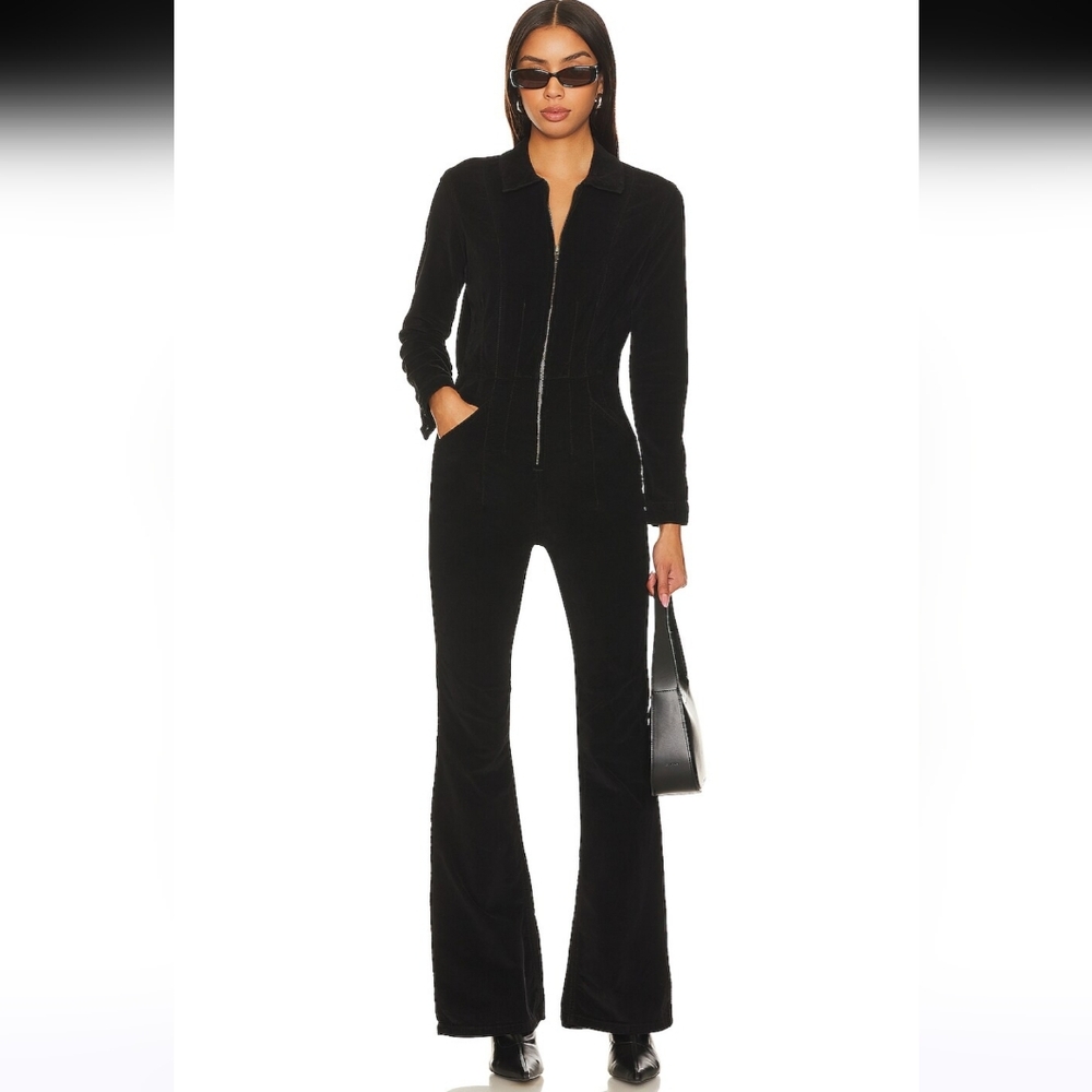 We The Free Jayde Cord Flare Jumpsuit in Black